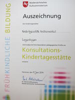 Urkunde als Konsultationskita