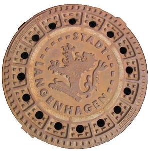 Kanaldeckel der Stadt Langenhagen